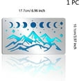 thumbnail image 4 of Moon Phase Mountain Stainless Steel Stencils 7x4 inch Sun Reusable Painting Template for Painting Wood Burning Journaling, 4 of 9