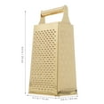 thumbnail image 2 of FUEENIRVA Rallador Multifuncional De Cocina En Acero Inoxidable Antideslizante Dorado, 2 of 8