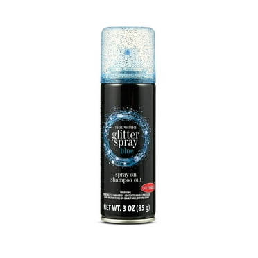 Halloween Temporary Hair Color Spray, Blue Glitter, 3 oz, by Goodmark