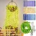 thumbnail image 6 of 10 Pack 200 LED Ivy Curtain String Lights with Artificial Leaves for Wall Decor Indoor Outdoor Party, 6 of 6