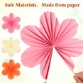 thumbnail image 6 of FUEENIRVA 9-Piece Orange Paper Flower and Fan Decorations Set for Party, Wedding, Birthday, and Celebration Wall Hanging Decor, 6 of 9