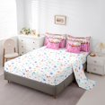 thumbnail image 5 of Feelyou Kawaii Pink Donut Bedding Comforter Set 7 Pieces, Dessert Cake Full Bedding Set, 5 of 8