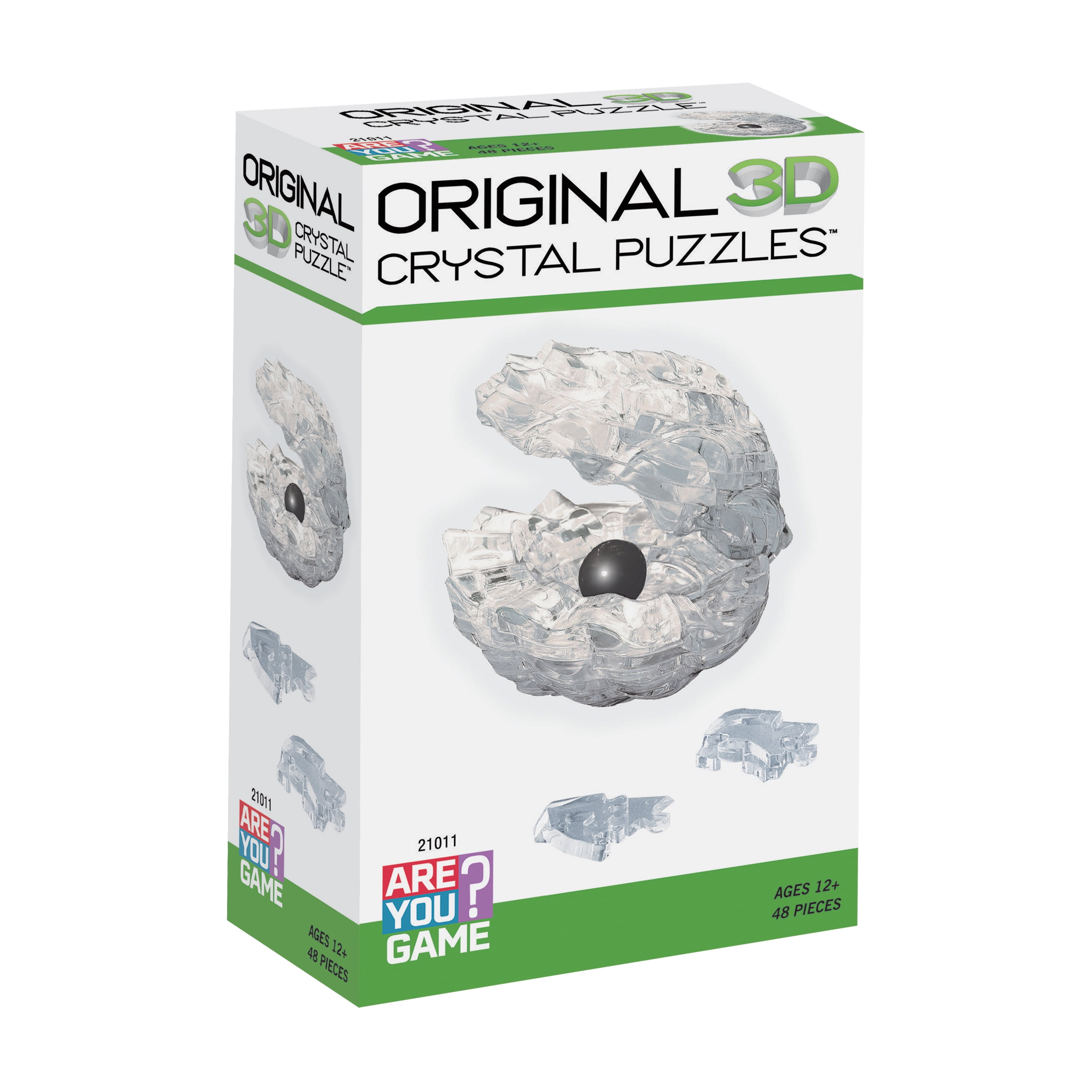 Black Pearl Crystal Puzzle - 48 Pieces - Challenging 3D Crystal