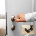 thumbnail image 4 of 2 piezas de guía de piso para puertas corredizas SSuperp con tornillos color negro, 4 of 4