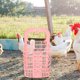 thumbnail image 4 of unbranded Alimentador Reutilizable De Plástico Rosa Para Gallinas Con Cesta Para Forrajeo De Y Verduras, 4 of 8