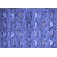 thumbnail image 1 of Ahgly Company Machine Washable Indoor Rectangle Abstract Blue Modern Area Rugs, 4' x 6', 1 of 4