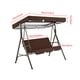 thumbnail image 5 of Cubierta para silla de columpio para jardín al aire libre, patio, silla de columpio, asiento y cubierta superior, toldo para sombrilla, café Methold HA005105-14, 5 of 6