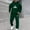 001 Green, variant on Men Sweatsuits Sets Long Sleeve Hoodie Pullover Casual Jogging Gym Sweat Suits Athletic Tracksuit Outfits