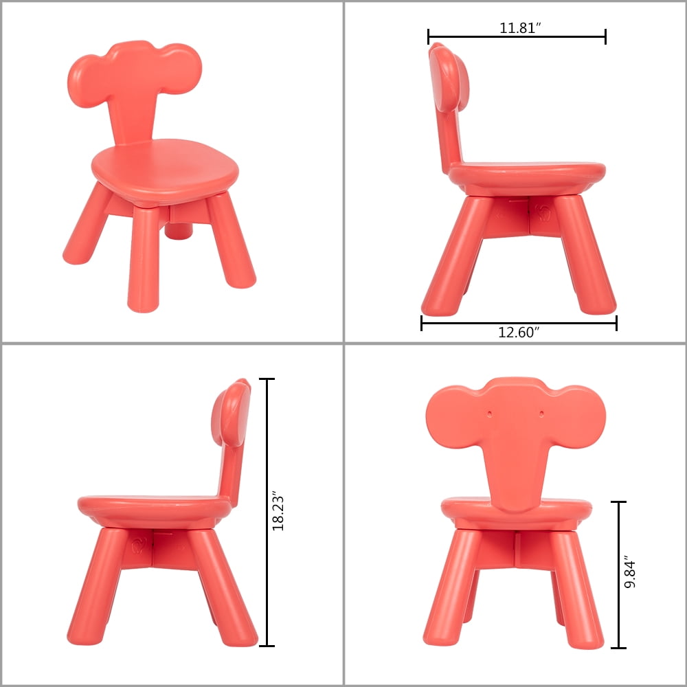 Lowestbest Kids Table and Chairs Sets, Children's Table and Chair, Arts & Activity Table and 2 Chairs Set for Playing Reading Studying in Playroom Kindergarten Game Rooms, Coral Lowestbest Kids Table and Chairs Sets, Children's Table and Chair, Arts & Activity Table and 2 Chairs Set for Playing Reading Studying in Playroom Kindergarten Game Rooms, Coral