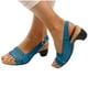 thumbnail image 4 of Amzcrzy Zapatos de mujer,Zapatos de mujer,Zapatillas de mujer, Sandalias de verano para mujer con tacón medio grueso y hebilla de metal y boca de pez Sandalias Mujer Zapatillas De Casa, 4 of 4