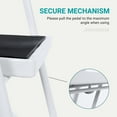 thumbnail image 4 of SHOUFTW 3 Step Ladder with Handrail, Folding Step Stool for Adults, Heavy Duty Steel Frame, Wide Anti-Slip Steps, 330 lbs Capacity, Portable for Kitchen, Home,Black, 4 of 7