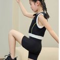 thumbnail image 6 of Girls Athletic Shorts Kids Girls Summer Thin Breathable Solid High Waist Stretch Shorts Leggings Summer Shorts Black 11 Years-12 Years, 6 of 7