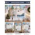 thumbnail image 6 of Christmas Xmas Valances for Windows, 54 x 18in, Pine Tree Snowman Ocean Beach Shell Rod Pocket Kitchen Valance Curtain Light Filtering Window Treatments for Living Room Bedroom, 1 Panel, 6 of 7