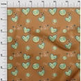 thumbnail image 3 of oneOone Polyester Spandex Rust Brown Fabric Save Earth Sewing Craft Projects Fabric Prints By Yard 56 Inch Wide, 3 of 6