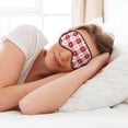 thumbnail image 6 of Naloa Plaid Heart Print Sleep Mask for Sleeper, Light Blocking Sleeping Eye Mask for Women Men, Eye Shade with Adjustable Strap for Travel, Nap,Meditation, 6 of 7