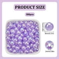 thumbnail image 2 of 500Pcs Acrylic Round Beads AB Color Bead Bulk 8mm Plastic Transparent Blue Purple Glitter Shiny Loose Spacer Mini Beads for Bracelet Necklace Jewelry Making DIY Crafts Accessories, 2 of 6