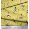 thumbnail image 2 of Soimoi Yellow Rayon Fabric Tent & Arrow Tribal Fabric Prints By Yard 56 Inch Wide, 2 of 3