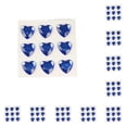 thumbnail image 1 of Inteprter 10 hojas de pegatinas de diamantes de imitación, calcomanías acrílicas de mano para niños, estudiante tridimensional DIY, amor, corazón, Artesanía Azul oscuro Inteprter HA062097-06B, 1 of 6
