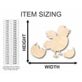 thumbnail image 2 of Unfinished Wood Easter Peep Chick Egg Shape - Craft - up to 46" DIY 24" / 1/8", 2 of 3