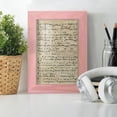 thumbnail image 6 of Vellum Songbook III -Framed Print w/glass-Sunset Pink, 6 of 8