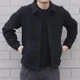 thumbnail image 2 of Abrigo vaquero para hombre, chaqueta vaquera negra de otoño, chaqueta vaquera de una pieza para hombre, ropa masculina de marca de bajo coste al precio más bajo, holgada, lavada, a la moda, 2 of 5