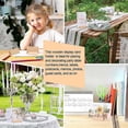 thumbnail image 5 of 30 Pieces Wood Sign Holders Wooden Table Number Stands Card Holders With Paper Cards For Wedding Ce, 5 of 5