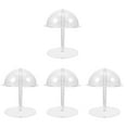thumbnail image 3 of WORGEOUS 4pcs Hat Stand Acrylic Hat Cap Display Rack Hat Display Holder Transparent Hat Stand, 3 of 8
