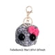 thumbnail image 4 of Llavero Hámster Triste Meme Juguete Peluche Con Música Sonora (arco Rosa Dorado) Rojo, 4 of 4