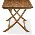 thumbnail image 2 of AECM7CWNA - Wooden Folding Table with 6 Arms Less Chairs- Natural Oil Finish, 2 of 8