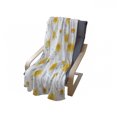 thumbnail image 4 of Yellow Flower Soft Flannel Fleece Blanket, Seasonal Autumn Florets Chrysanthemum Fall Leaves Natural Grace Theme, Cozy Plush for Indoor and Outdoor Use, 50" x 70", Mustard Pale Grey, by Ambesonne, 4 of 6