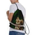 thumbnail image 3 of Drawstring Backpack - Squirrels Eating Peanuts On The Tree Splash Proof Small Drawstring Gym Bag for Women Men, Cinch Sports String Bag Backpack for Travel Swimming Beach, 3 of 8