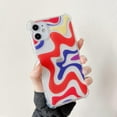 thumbnail image 3 of Compatible with iPhone 11 Clear Case,Aesthetic Simple Color Mix Pattern Design,Slim Fit Case with Air-Guard Corner Shockproof Bumper Protection Soft TPU Flexible Cover for Women Girls-Orange, 3 of 12