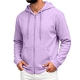 thumbnail image 3 of Urbanix Hoodie for Men Fashion Full Zip Long Sleeve Drawstring Sweatshirts Relaxed Hooded Sweatshirts Gym Work Clothes with Pockets, 3 of 5