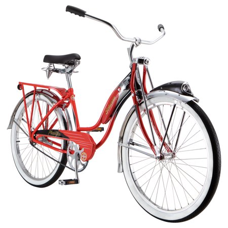Schwinn Phantom Cruiser Bike, single speed, 26-inch wheels, red, women's vintage style