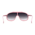 thumbnail image 4 of Iconic 80s Oversize Shield Racer Sport Plastic Sunglasses Pink Smoke, 4 of 4
