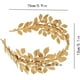 thumbnail image 2 of Corona de diosa, Diadema de hoja, Diadema de boda dorada, Tocado de diosa, Utilizado para joyería nupcial, Tocado de hoja de oro, 13x6.7x15cm (Oro), 2 of 5