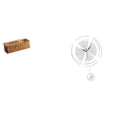 thumbnail image 1 of Caja De Pañuelos Con Control Remoto Y Reloj Colgante De Pared, Adorno Acrílico Ligero Y Silencioso Para Cocina, Dormitorio, Estudio, Casa De Campo Y Almacenamiento., 1 of 8