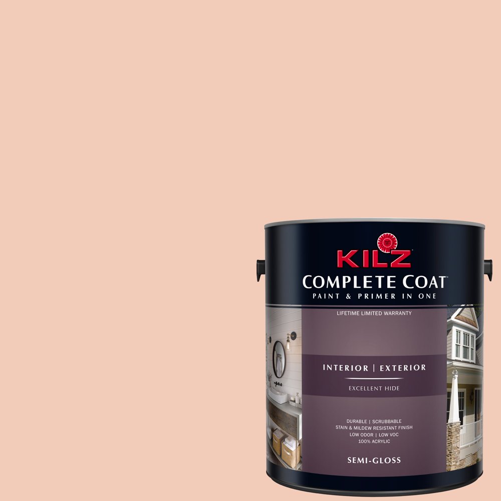 Gossamer Peach, KILZ Complete Coat Interior/Exterior Paint Gossamer Peach, KILZ Complete Coat Interior/Exterior Paint