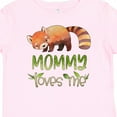 thumbnail image 4 of Inktastic Mommy Loves Me Cute Red Panda Boys or Girls Baby T-Shirt, 4 of 5