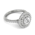 thumbnail image 2 of 1.25ctw Diamond Halo Engagement Ring in 14k  White Gold, 2 of 4