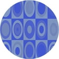 thumbnail image 1 of Ahgly Company Machine Washable Indoor Square Transitional Sky Blue Area Rugs, 3' Square, 1 of 7