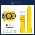 thumbnail image 3 of Correa de reloj de caucho fluorado de liberación rápida de 20 mm, 22 mm y 21 mm para relojes de buceo de cada marca, correa para Breitling, IWC y Seiko, 3 of 5