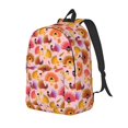 thumbnail image 1 of Disketp Happy Thanksgiving Turkey Mochila de Lona Estampada, Mochila Escolar de Viaje Ligera para Estudiantes y Portátil-Small, 1 of 5