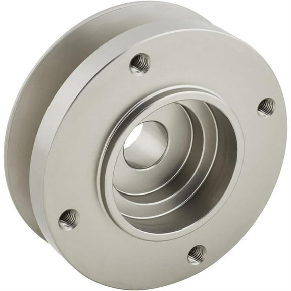 Speedway Motors Flathead Alternator Pulley with Fan Mount Compatible with 1932–1938 Ford Fits GM Alternators Anodized Aluminum 3.75 Inch Diameter for 5/8 V-Belt