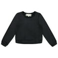 thumbnail image 2 of BTween 3-Piece Kids Long Sleeve Sweater Pack, Velour Comfort Sweaters for Girls, Plain & Print, 2 of 4