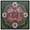 Black Frame, variant on Emerald Bloom Mandala I Canvas Print Bathroom Wall Art by Art Remedy, Gold Frame, 20 x 20