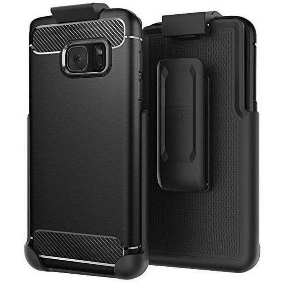 Belt Clip Holster for Spigen Rugged Armor Case - Samsung Galaxy S7 (By Encased) (case is not included)