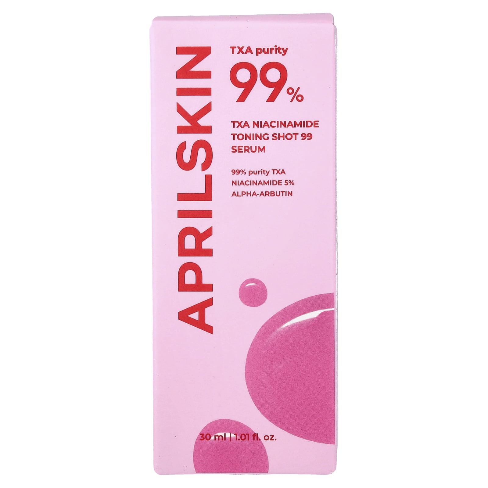 April Skin TXA Niacinamide Toning Shot 99% Serum, 1.01 fl oz (30 ml)