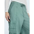 thumbnail image 4 of Scoop Women’s and Women's Plus Cotton Utility Jogger Pants, Sizes XS-4X, 4 of 5