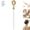 (Yellow*1pcs), variant on Telescopic Back Scratcher,Double-Sided Itch Relief Tool,Extendable Long Handle Back Scratcher for Hard-to-Reach Areas,Portable Back Massager Scratcher for Men Women (Brown*1pcs)